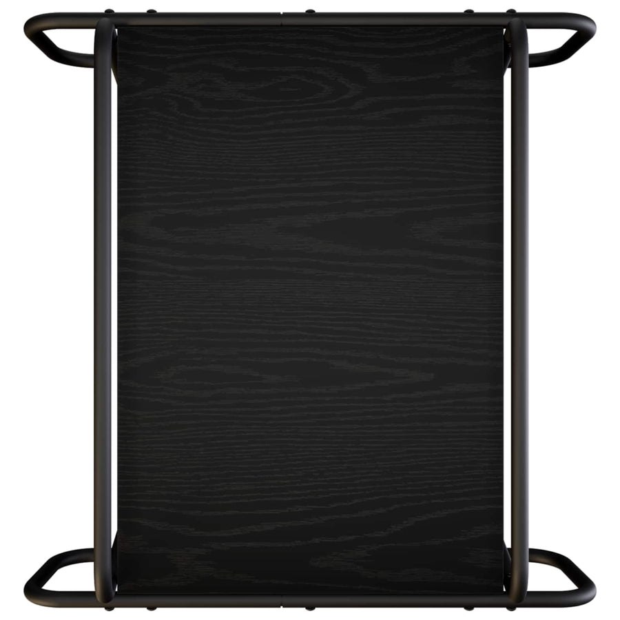 Salontafel Zwart eiken 60 x 60 x 51 cm Bewerkt hout