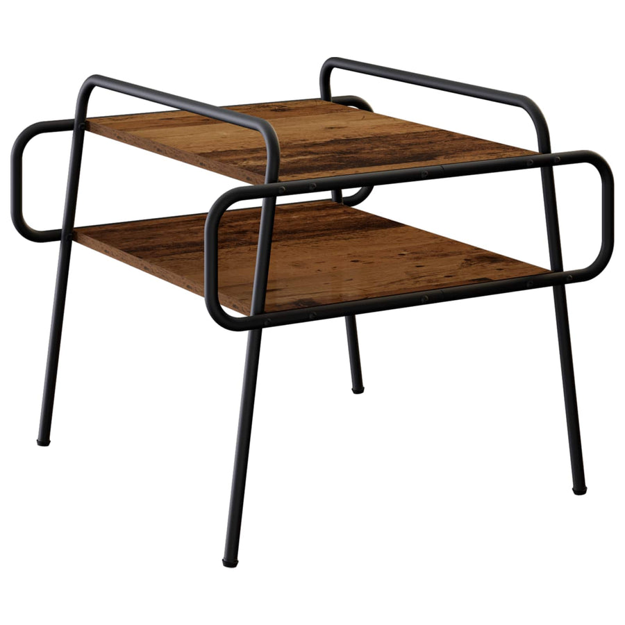 Salontafel Oud hout 60 x 60 x 51 cm Bewerkt hout
