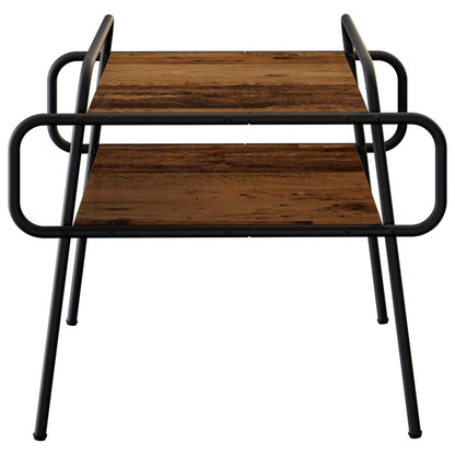 Salontafel Oud hout 60 x 60 x 51 cm Bewerkt hout