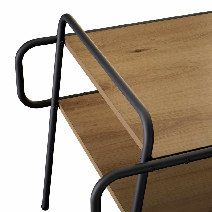Salontafel Artisanaal eiken 60 x 60 x 51 cm Bewerkt hout