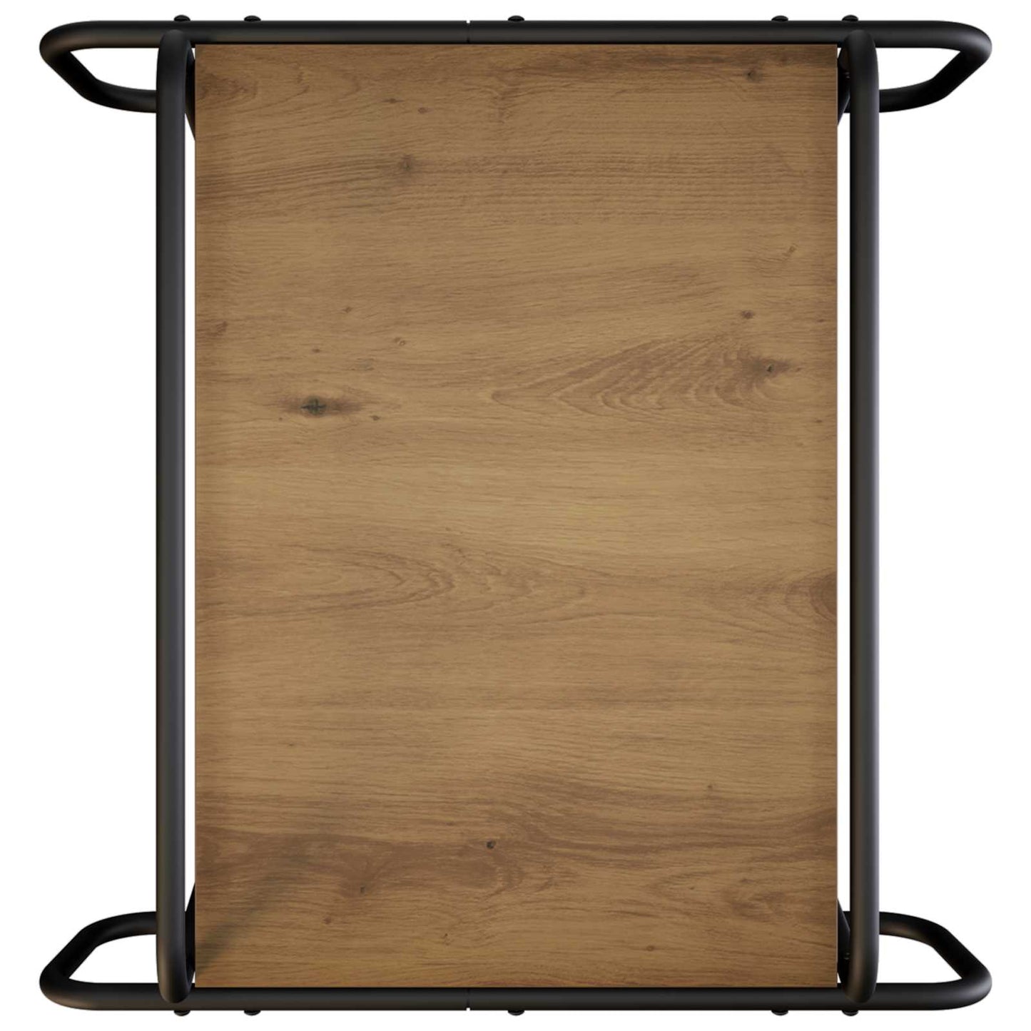 Salontafel Artisanaal eiken 60 x 60 x 51 cm Bewerkt hout