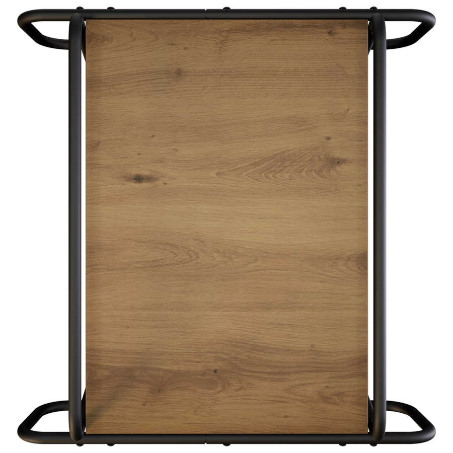 Salontafel Artisanaal eiken 60 x 60 x 51 cm Bewerkt hout