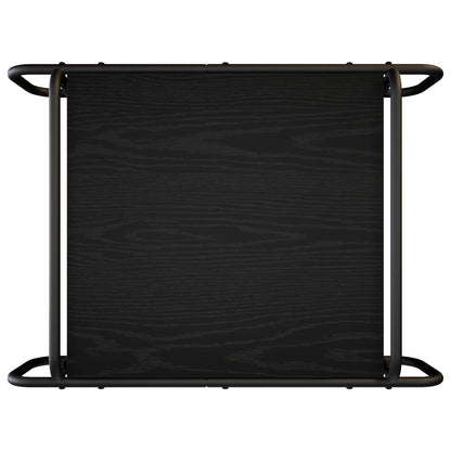 Salontafel Zwart eiken 70 x 50 x 51 cm Bewerkt hout