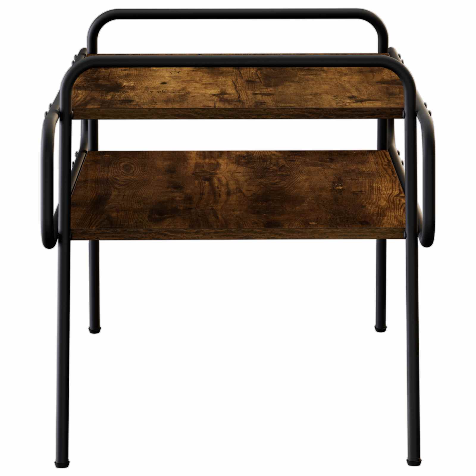 Salontafel Gerookt eiken 70 x 50 x 51 cm Bewerkt hout