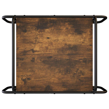 Salontafel Gerookt eiken 70 x 50 x 51 cm Bewerkt hout