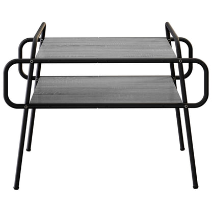 Salontafel Grijs Sonoma 70 x 50 x 51 cm Bewerkt hout