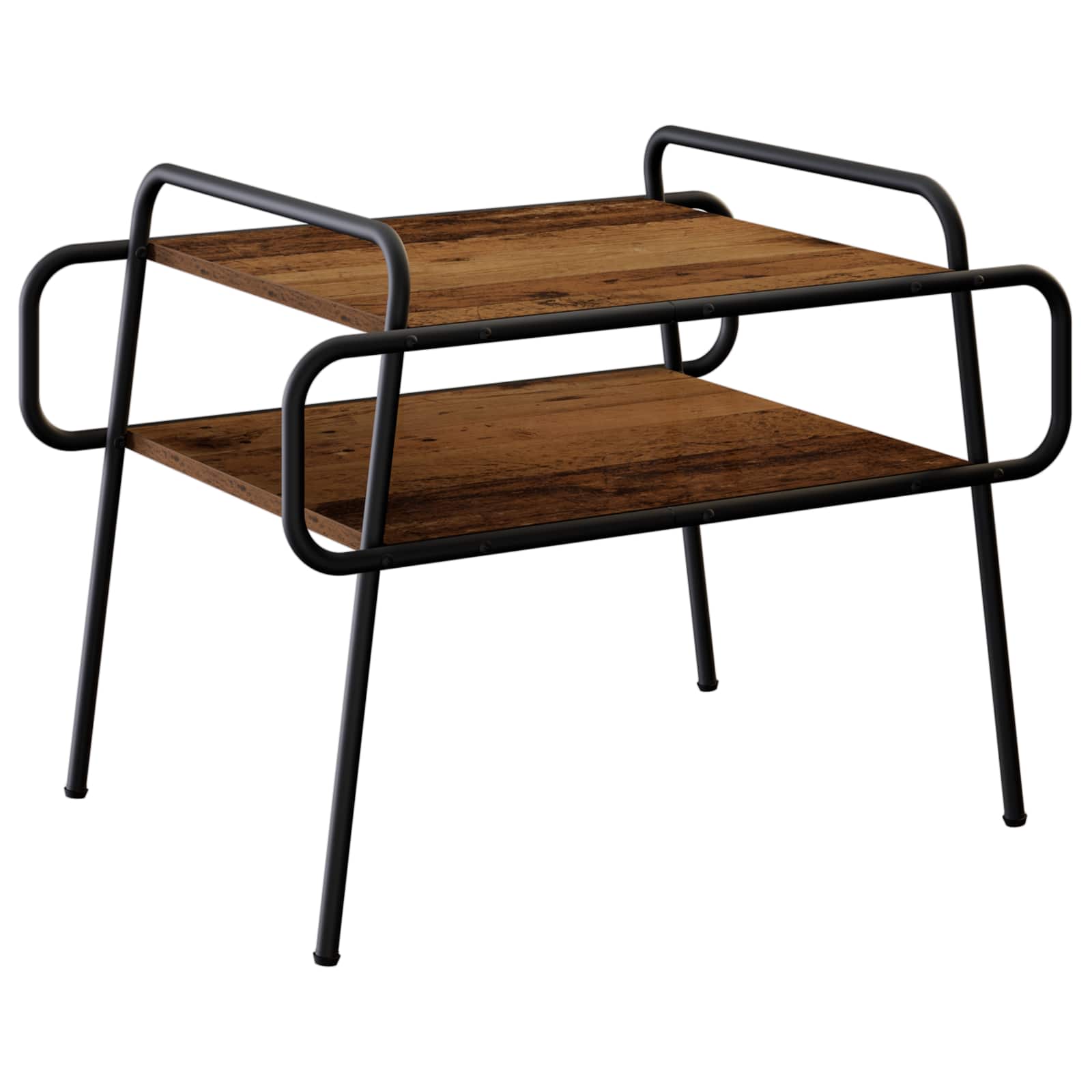Salontafel Oud hout 70 x 50 x 51 cm Bewerkt hout
