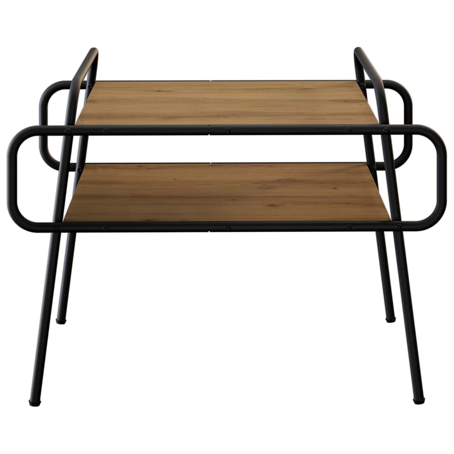 Salontafel Artisanaal eiken 70 x 50 x 51 cm Bewerkt hout
