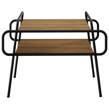 Salontafel Artisanaal eiken 70 x 50 x 51 cm Bewerkt hout