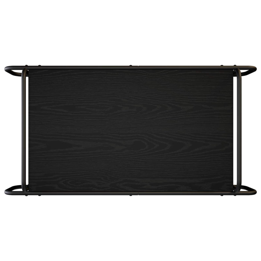 Salontafel Zwart eiken 100 x 50 x 51 cm Bewerkt hout