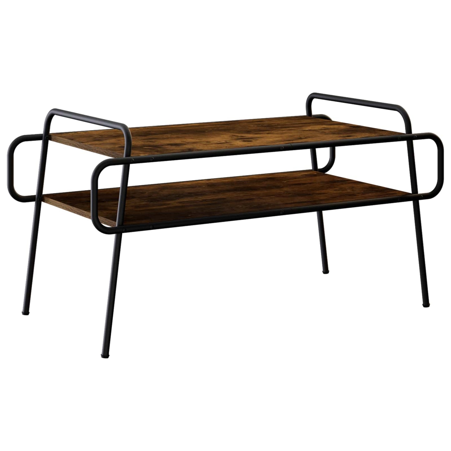 Salontafel Gerookt eiken 100 x 50 x 51 cm Bewerkt hout
