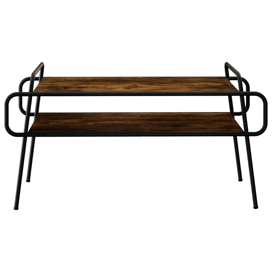 Salontafel Gerookt eiken 100 x 50 x 51 cm Bewerkt hout
