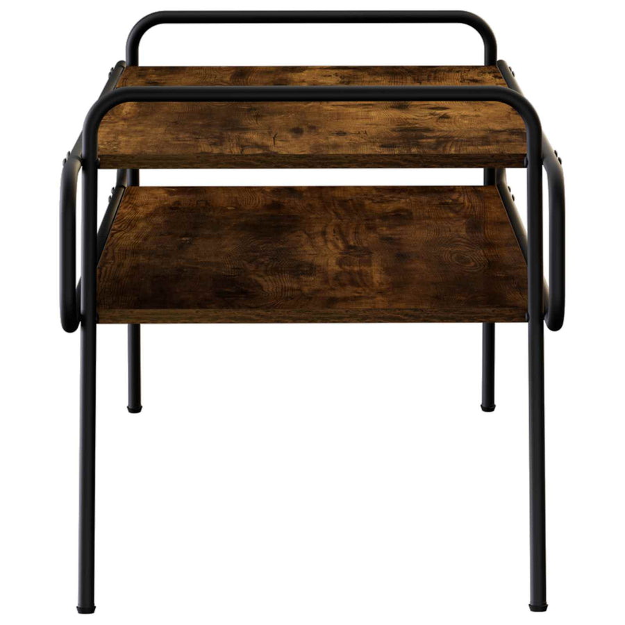 Salontafel Gerookt eiken 100 x 50 x 51 cm Bewerkt hout