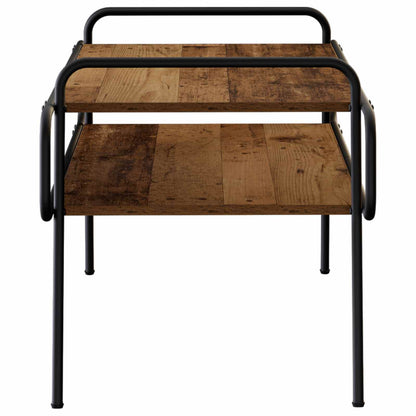 Salontafel Oud hout 100 x 50 x 51 cm Bewerkt hout