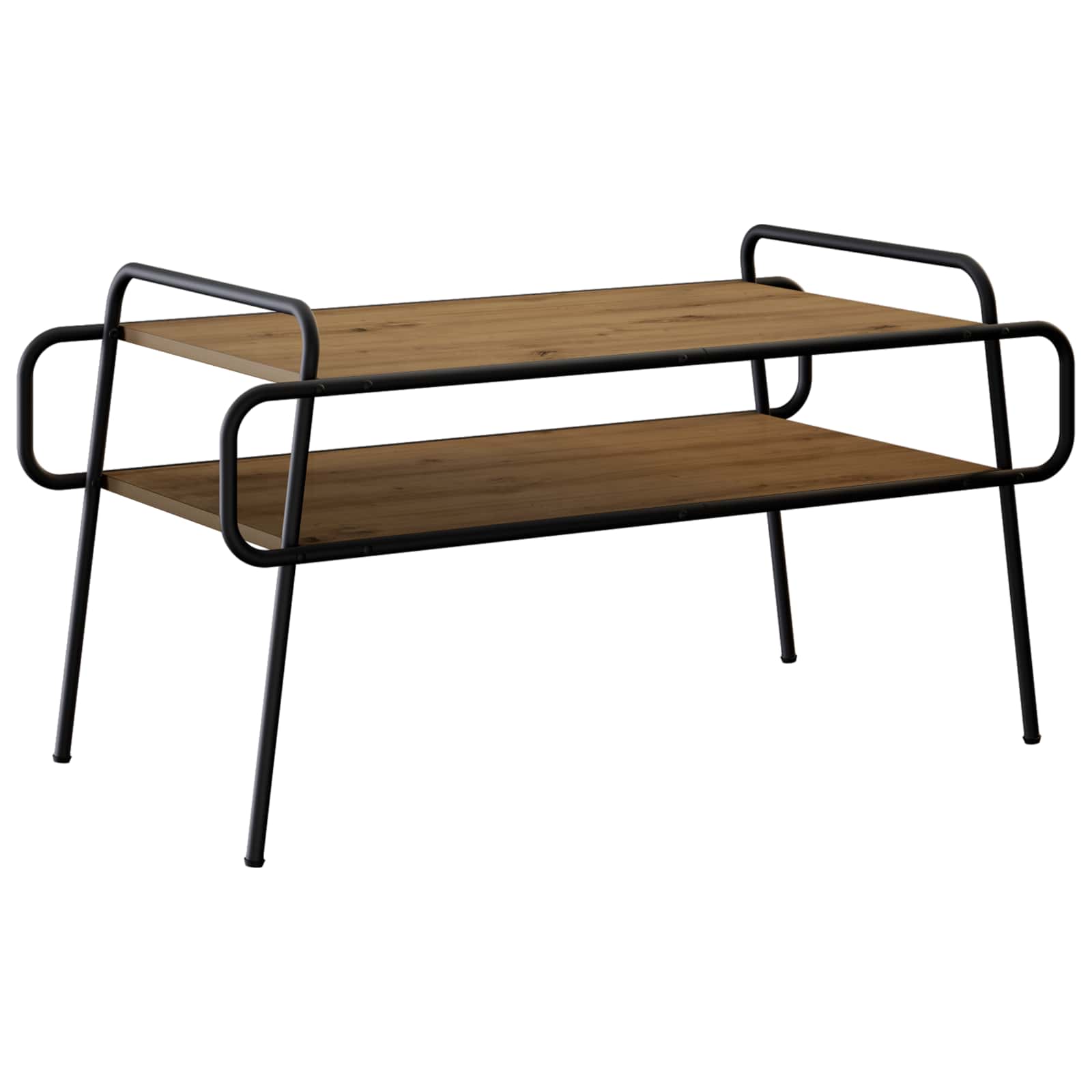 Salontafel Artisanaal eiken 100 x 50 x 51 cm Bewerkt hout