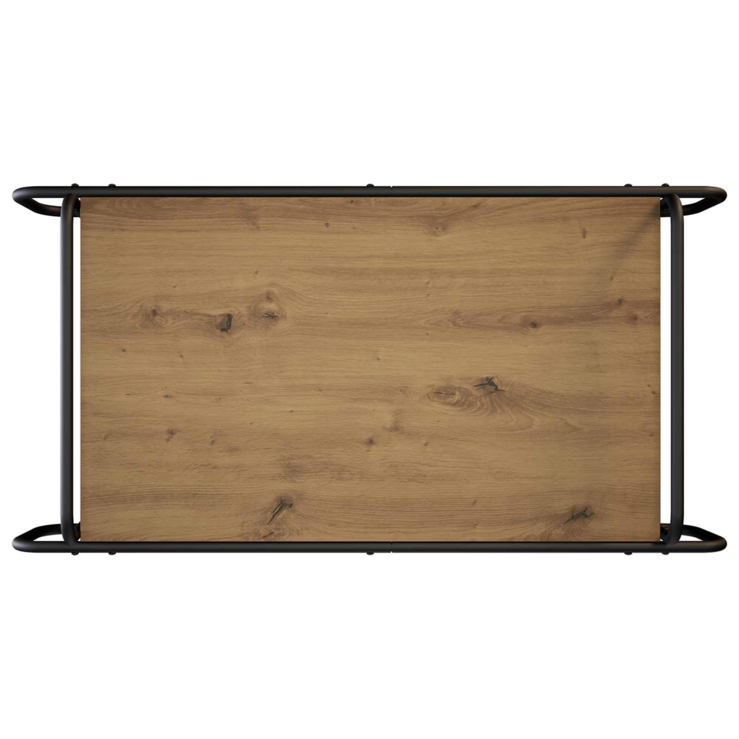 Salontafel Artisanaal eiken 100 x 50 x 51 cm Bewerkt hout