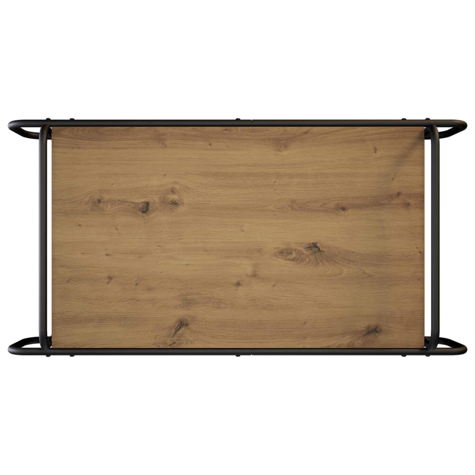 Salontafel Artisanaal eiken 100 x 50 x 51 cm Bewerkt hout