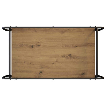 Salontafel Artisanaal eiken 100 x 50 x 51 cm Bewerkt hout