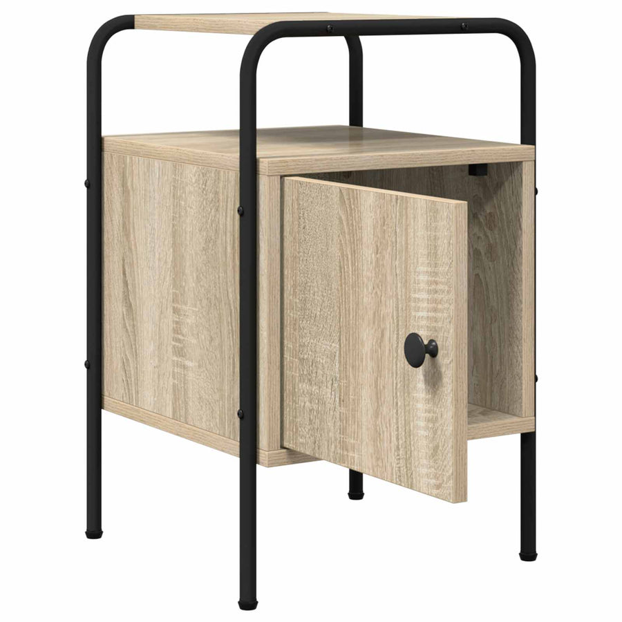 Nachtkastje Sonoma Eiken Bewerkt hout