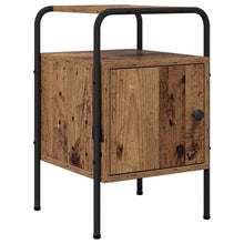 Nachtkastje Oud hout Bewerkt hout
