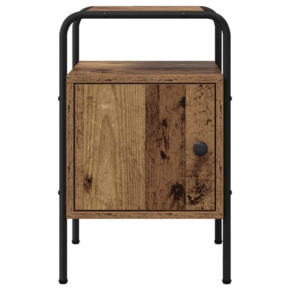 Nachtkastje Oud hout Bewerkt hout