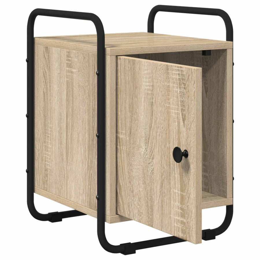 Nachtkastje Sonoma Eiken Bewerkt hout