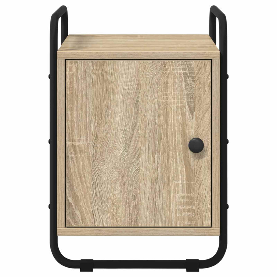 Nachtkastje 2 st Sonoma Eiken Bewerkt hout