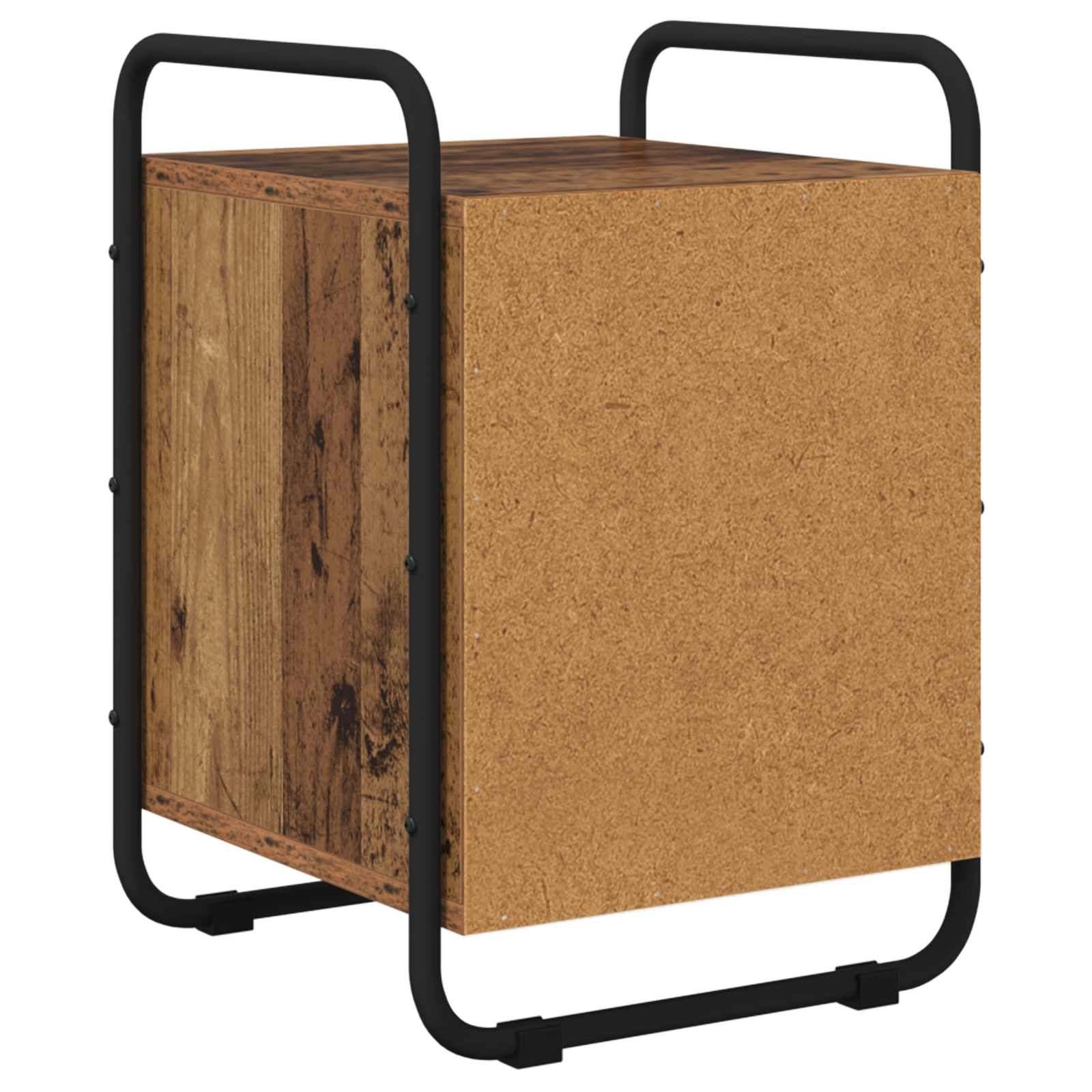 Nachtkastje 2 st Oud hout Bewerkt hout