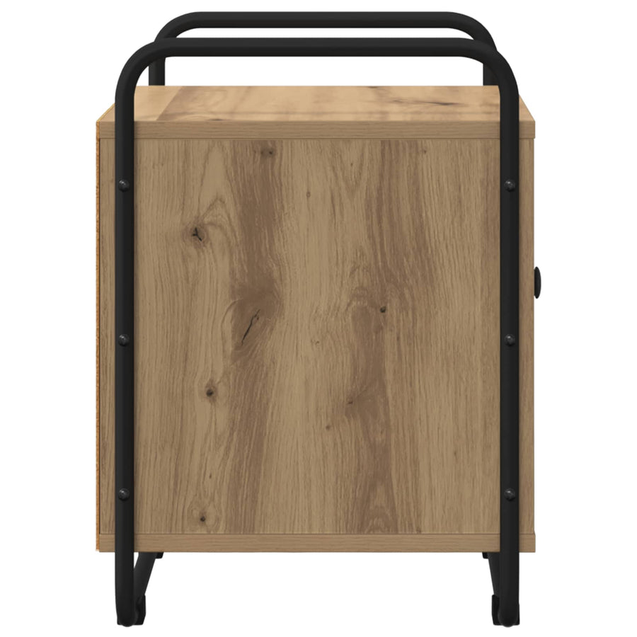 Nachtkastje Artisanaal eiken Bewerkt hout