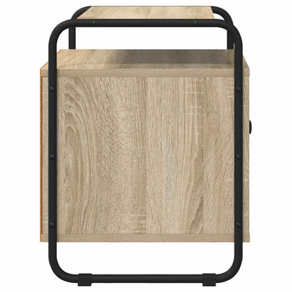 Nachtkastje 2 st Sonoma Eiken Bewerkt hout