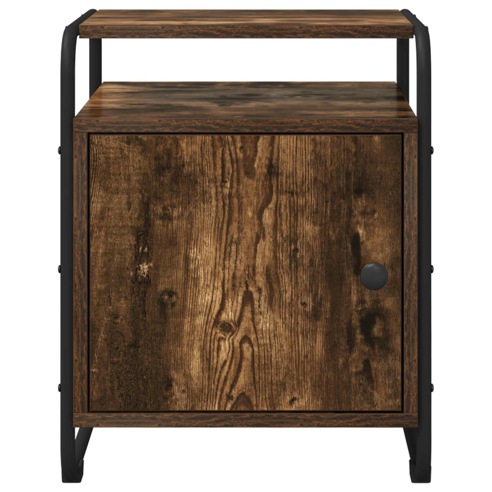 Nachtkastje Gerookt eiken Bewerkt hout