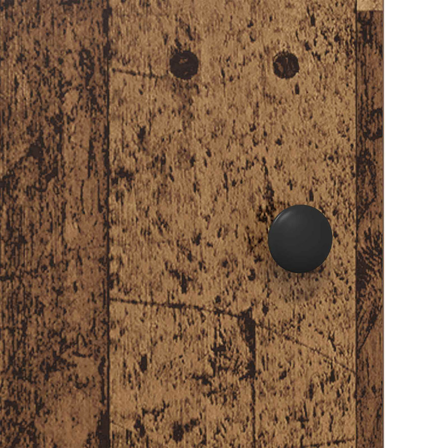 Nachtkastje Oud hout Bewerkt hout