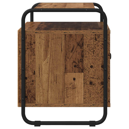 Nachtkastje Oud hout Bewerkt hout