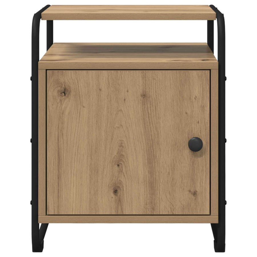 Nachtkastje Artisanaal eiken Bewerkt hout
