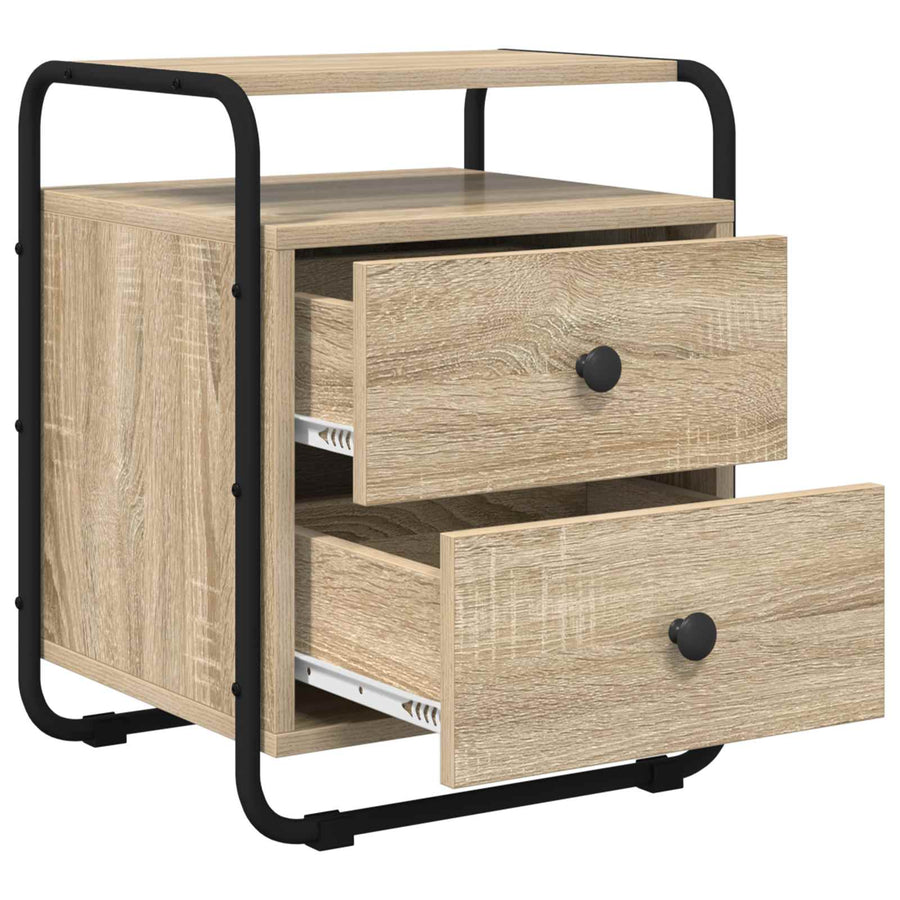 Nachtkastje Sonoma Eiken 40 x 36,5 x 50 cm Bewerkt hout
