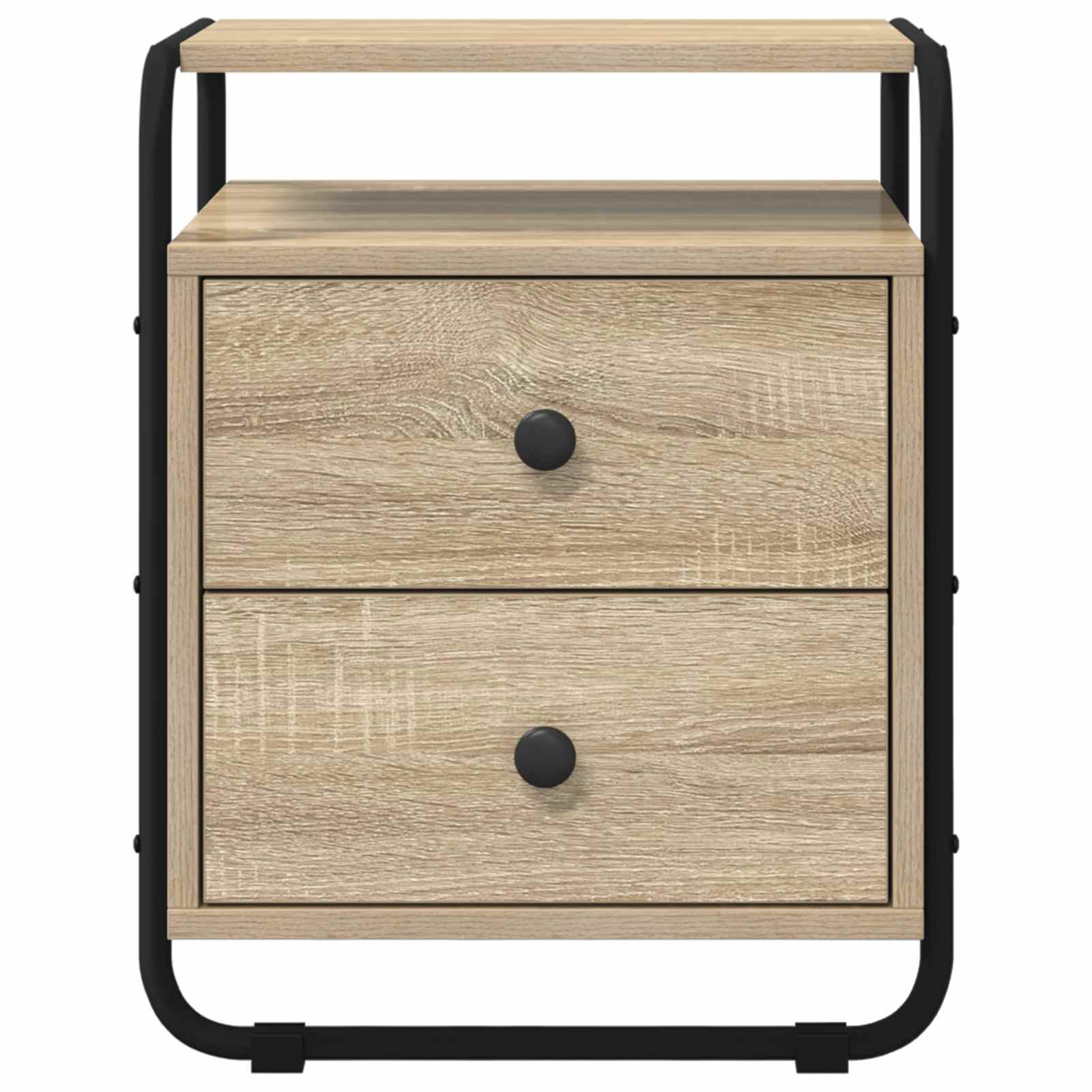 Nachtkastje 2 st Sonoma Eiken 40 x 36,5 x 50 cm Bewerkt hout