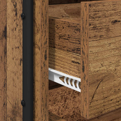Nachtkastje Oud hout 40 x 36,5 x 50 cm Bewerkt hout