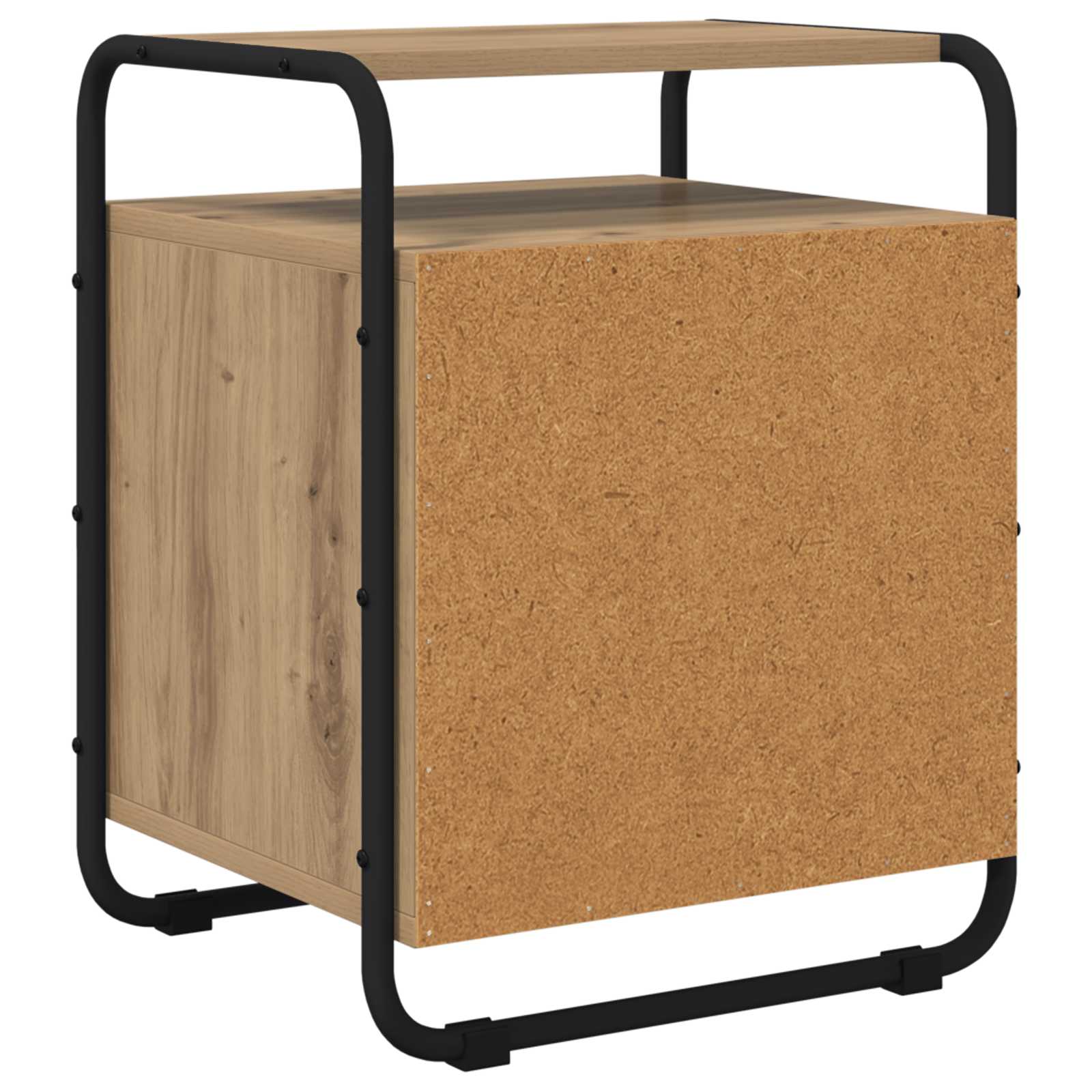Nachtkastje Artisanaal eiken 40 x 36,5 x 50 cm Bewerkt hout