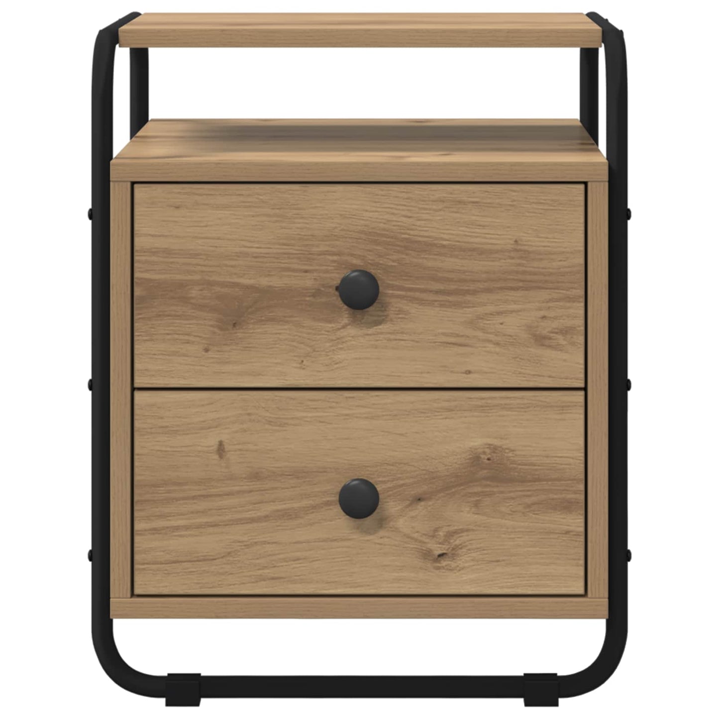 Nachtkastje Artisanaal eiken 40 x 36,5 x 50 cm Bewerkt hout