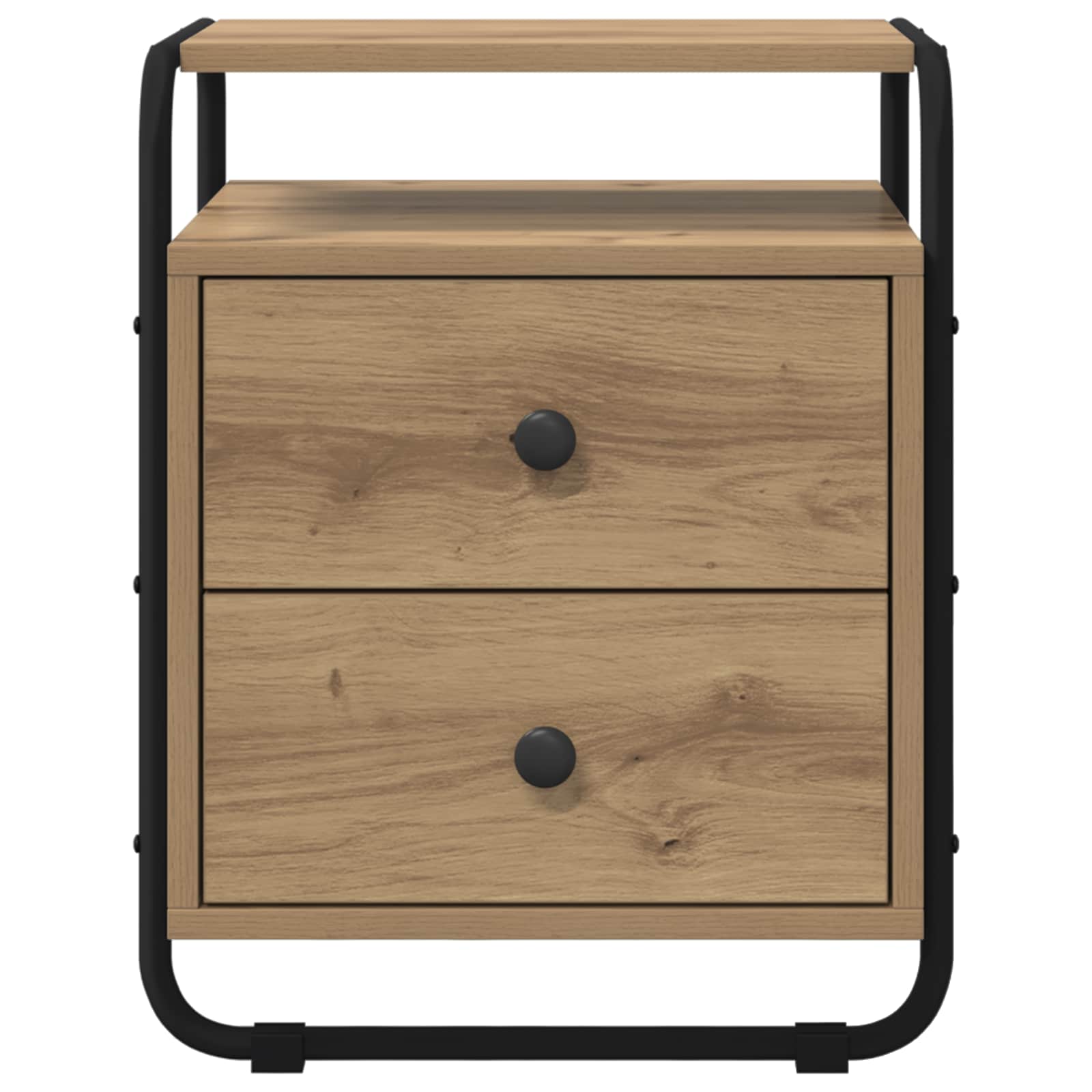 Nachtkastje Artisanaal eiken 40 x 36,5 x 50 cm Bewerkt hout