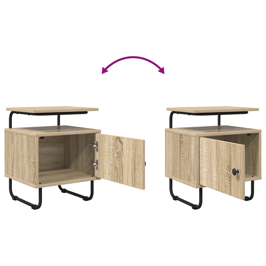 Nachtkastje Sonoma Eiken 40 x 36,5 x 50 cm Bewerkt hout