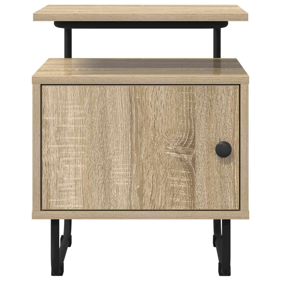 Nachtkastje 2 st Sonoma Eiken 40 x 36,5 x 50 cm Bewerkt hout