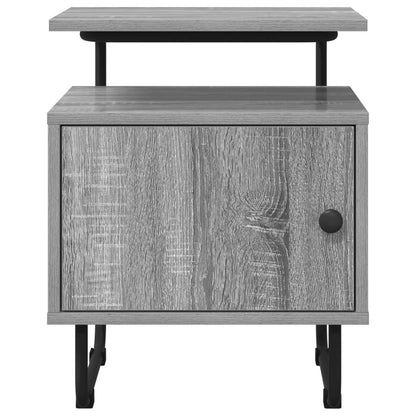 Nachtkastje Grijs Sonoma 40 x 36,5 x 50 cm Bewerkt hout