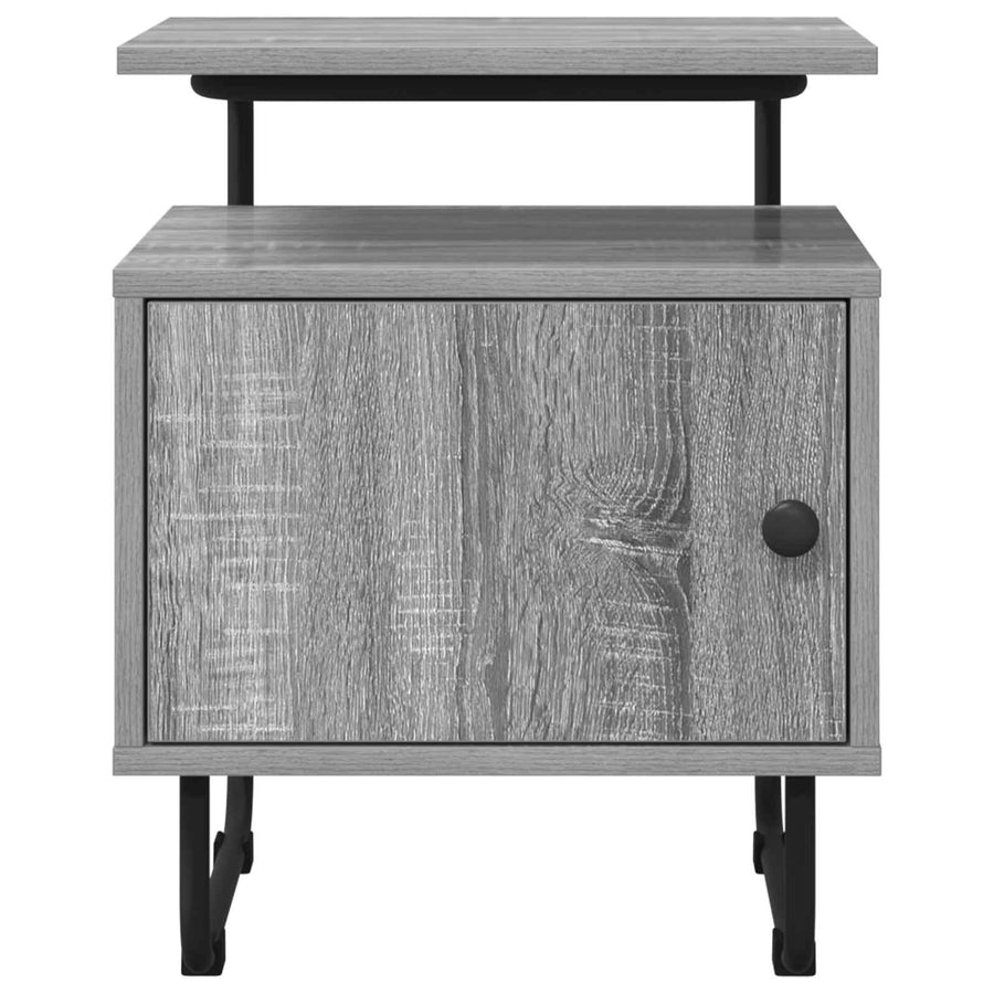 Nachtkastje Grijs Sonoma 40 x 36,5 x 50 cm Bewerkt hout