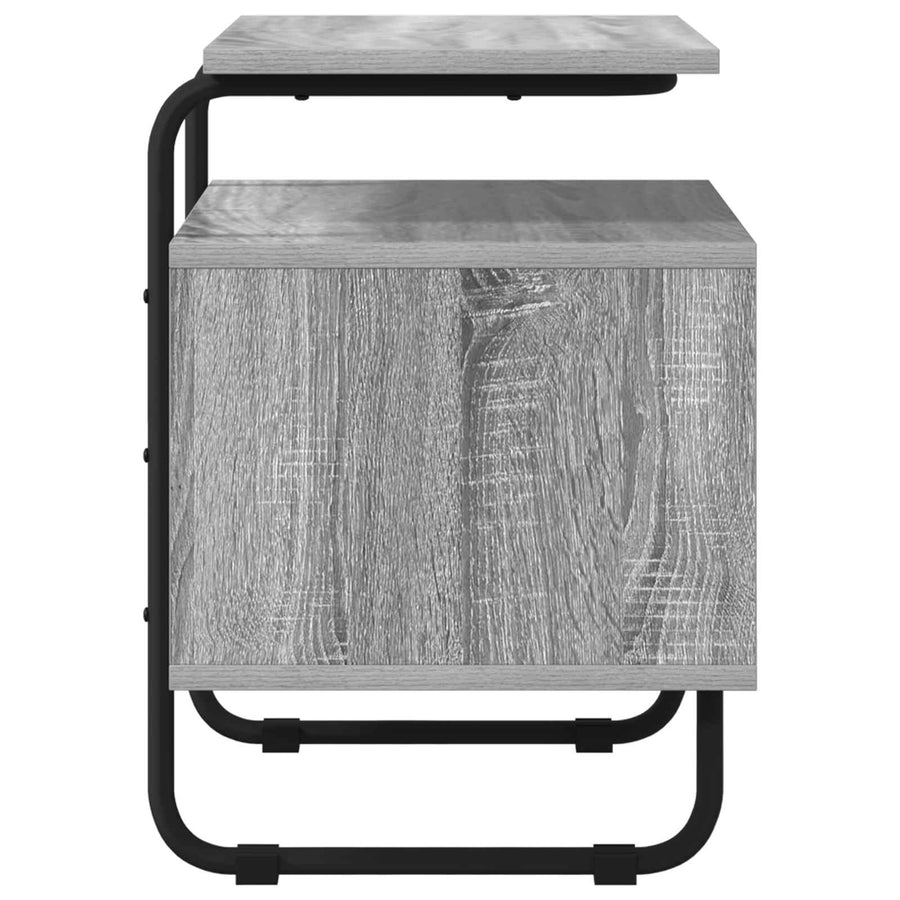 Nachtkastje 2 st Grijs Sonoma 40 x 36,5 x 50 cm Bewerkt hout