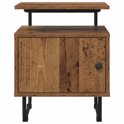 Nachtkastje Oud hout 40 x 36,5 x 50 cm Bewerkt hout