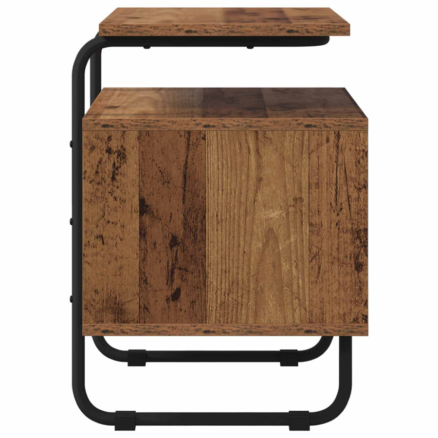 Nachtkastje Oud hout 40 x 36,5 x 50 cm Bewerkt hout