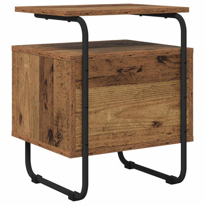Nachtkastje 2 st Oud hout 40 x 36,5 x 50 cm Bewerkt hout