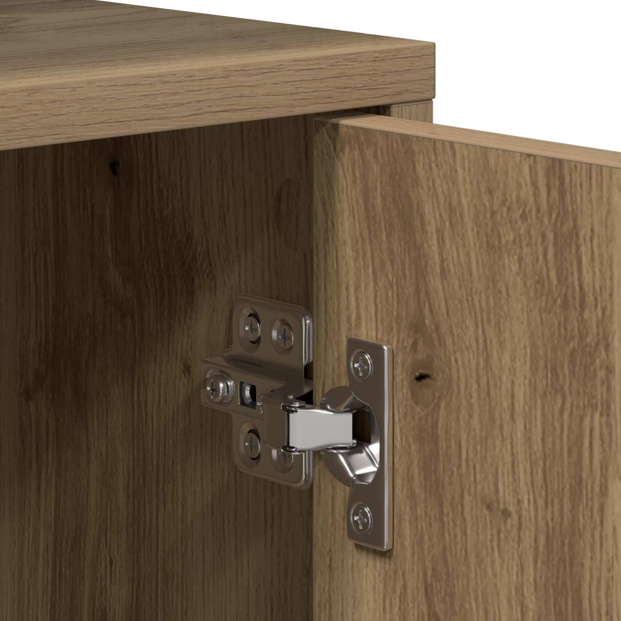 Nachtkastje Artisanaal eiken 40 x 36,5 x 50 cm Bewerkt hout