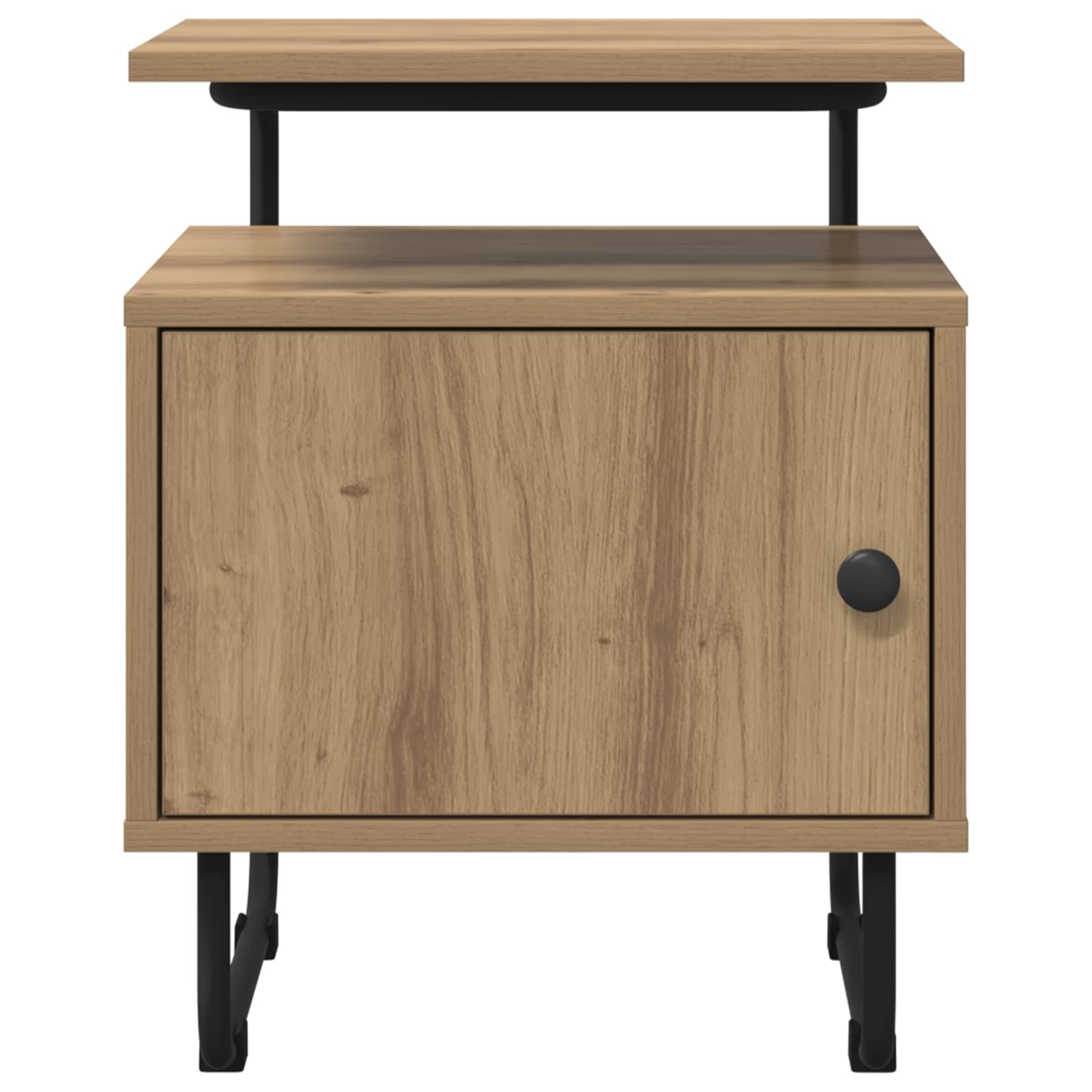 Nachtkastje Artisanaal eiken 40 x 36,5 x 50 cm Bewerkt hout